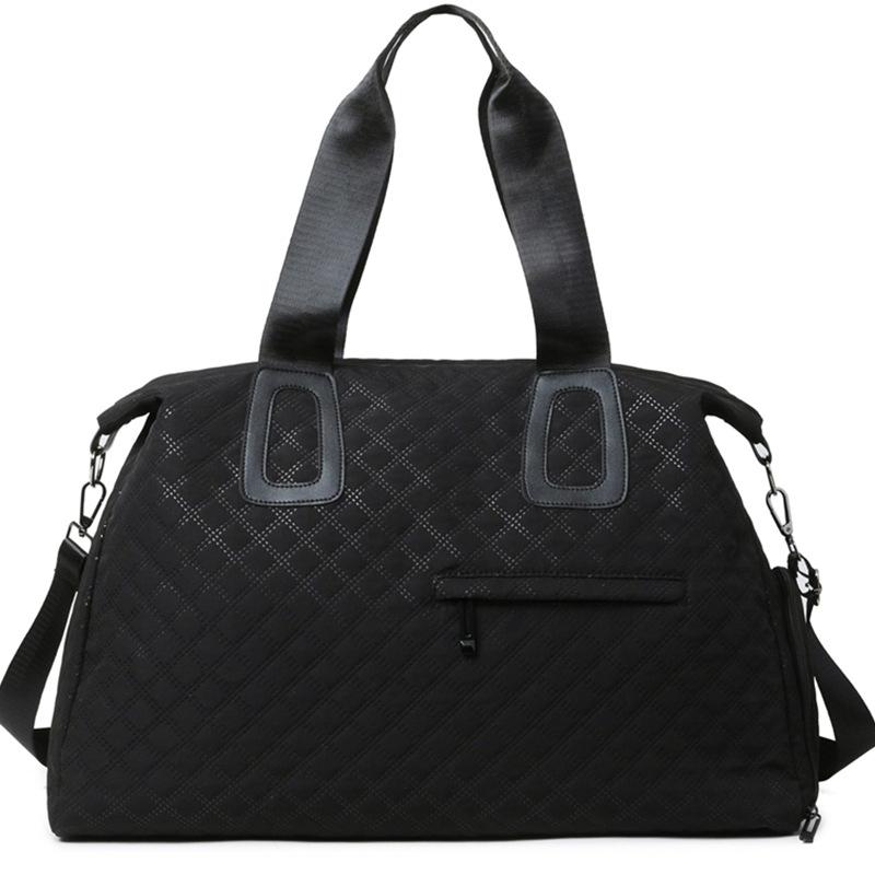 

Коротка дорожня сумка для відряджень, жіноча легка сумка для ручної поклажі великої місткості, сумка для сухого та вологого розділення, сумка для фітнесу для плавання, чоловіча чорний