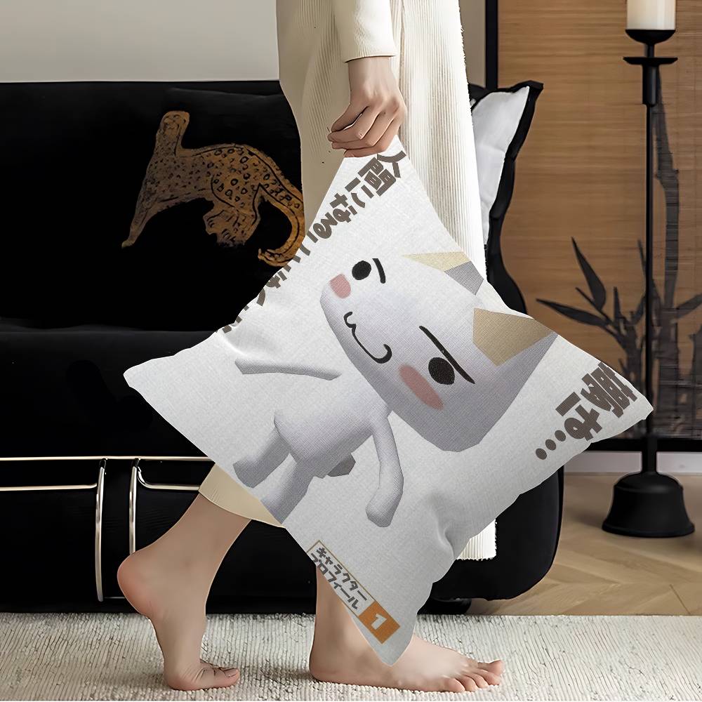 Иноуэ торо кот Наволочка мультяшный Подарок Наволочка для подушки Спальня Дом Диван Кресло Сиденье Декор наволочка 12x12Inch