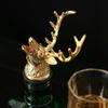 Zinc Alloy Deer Head Wine Pourer Unique Stag Wine Bottle Stoppers Wine Aerators Bar Tools Kitchen Accessories