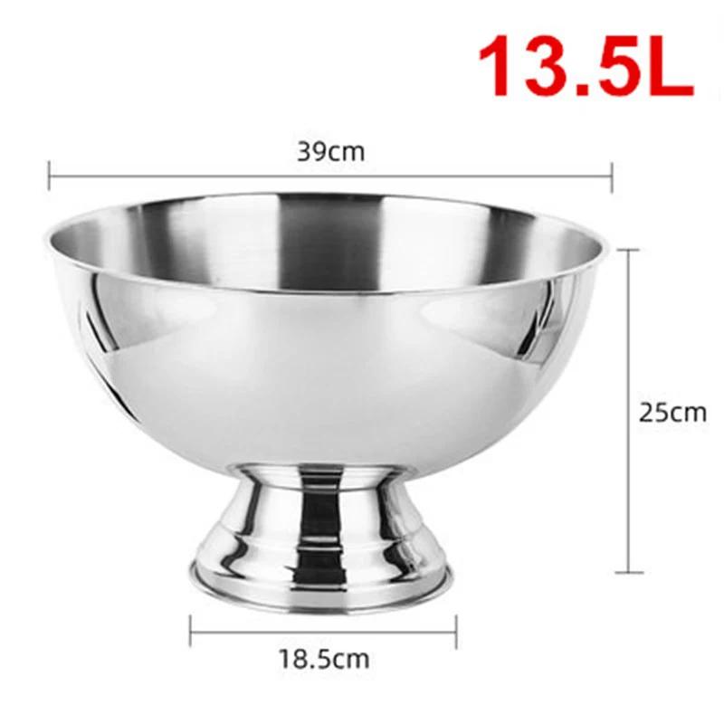304 stainless steel Deer Head ear GOLD SILVER big ICE BUCKET BOWL CHAMPAGNE Large champagne bar bucket beer bucket basin