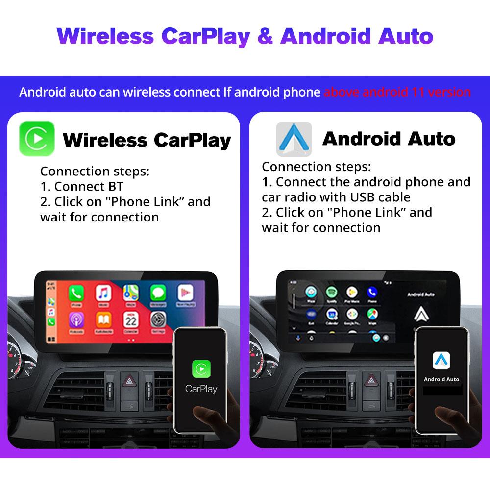 10.25'' Android 13 Car Radio For Mercedes C Class W204 W205 2008-2018 LHD Multimedia GPS Player Carplay Auto Screen BT