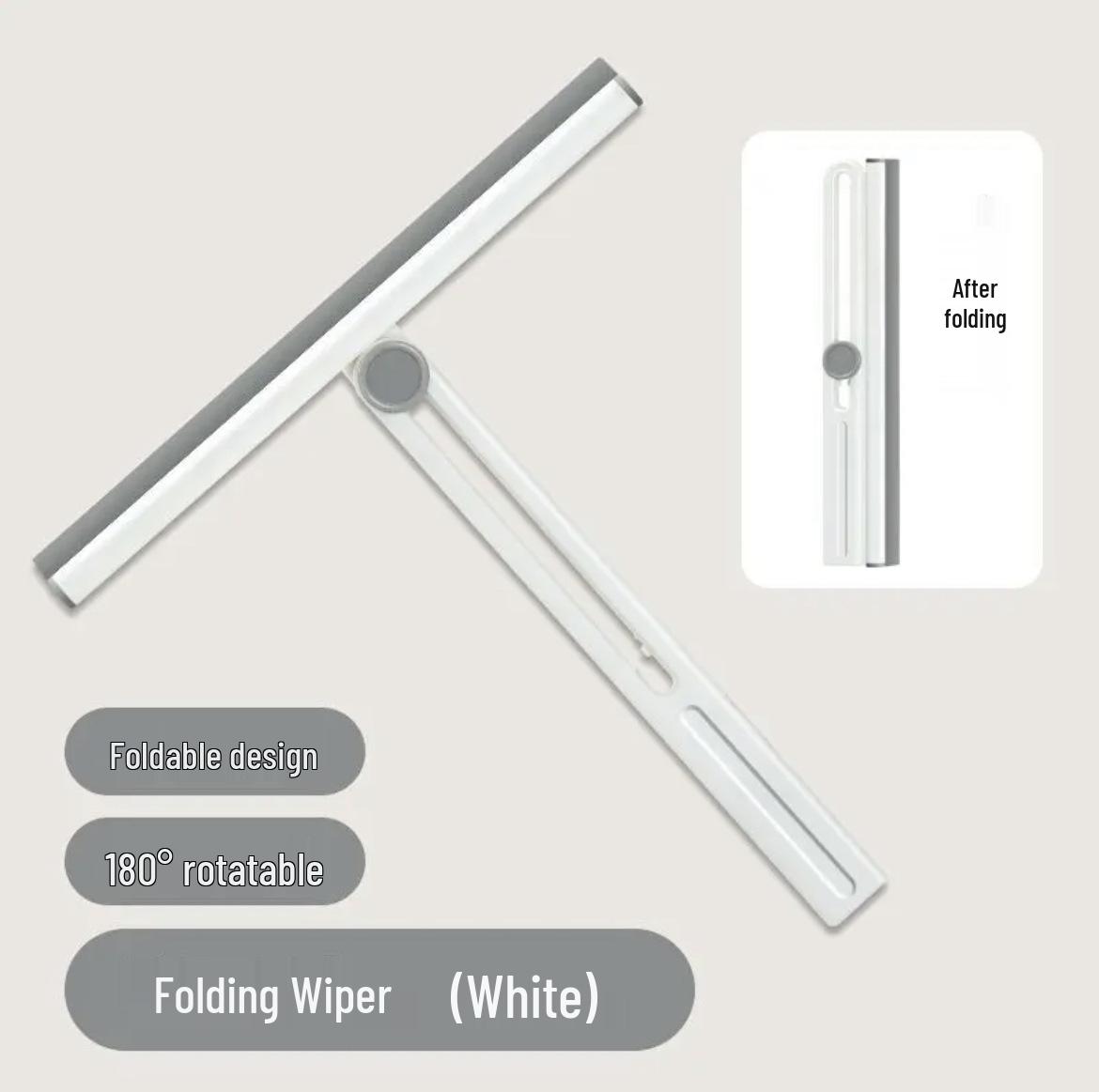 

Multifunctional Foldable Window & Glass Cleaning Squeegee покинуть белый