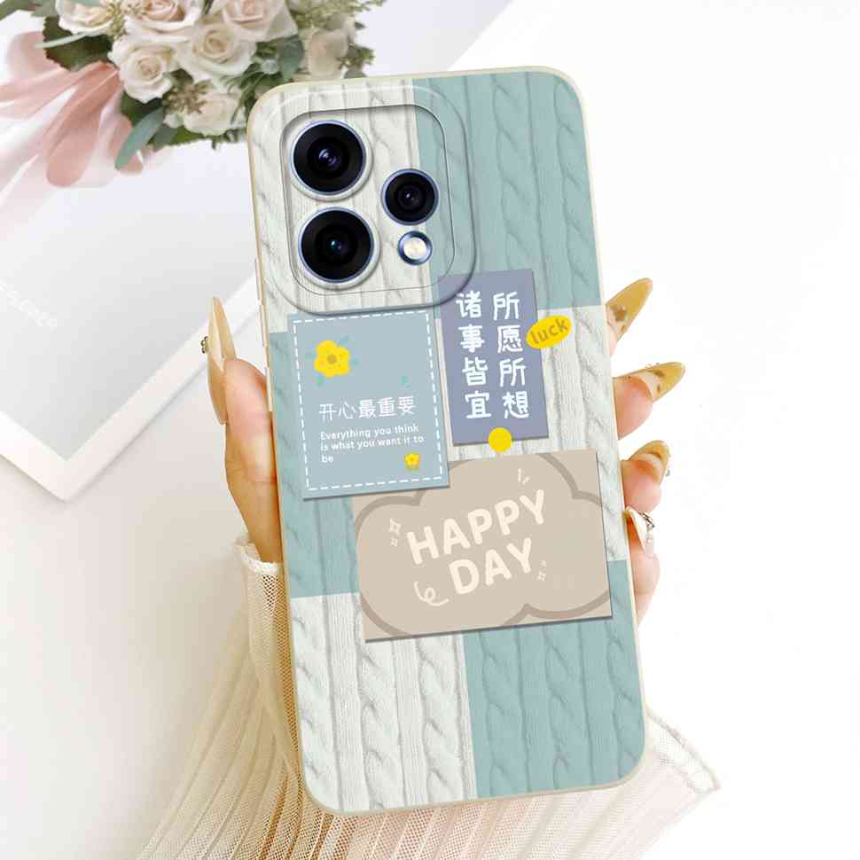 For Oppo Reno15 5G Case CPH2825 Stylish Simple Design Silicone Back Cover For Oppo Reno 15C Reno15c 5G Phone Cases Bumper