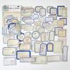 50 Stück/Packung Vintage Etiketten Aufkleber beschreibbar Dekoratives Tagebuch Album Klebend DIY Aufkleber für Scrapbooking Junk Journal Zubehör