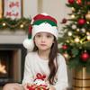 Gorro Festivo de Tricô com Pom-Pom de Papai Noel - Gorro de Natal Aconchegante para Pais e Filhos