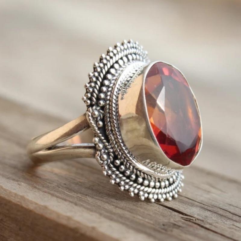 Vintage All Season Gift Minimalist# Wedding Gift Ring - Bohemian Ring - Hassonite -Rings -Gift for Wedding