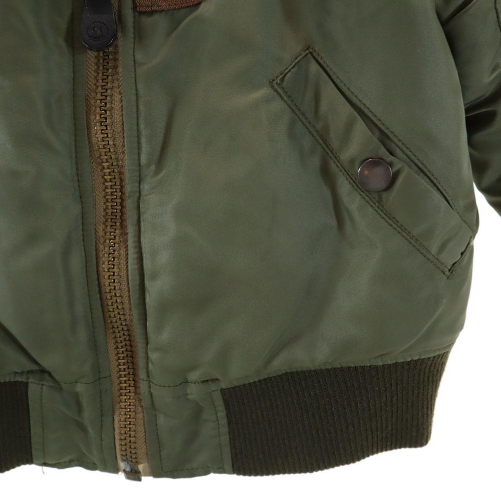 Hysteric Mini Back: His Mini Embroidery MA-1 Flight Jacket Olive Kid's Used