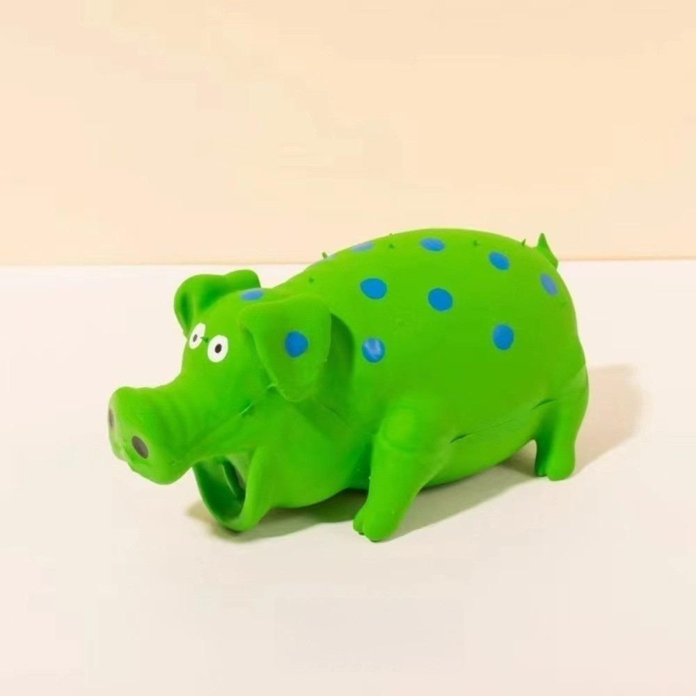 Interactive Latex Spot Grunting Pig Toy Soft Dog Chew Toy  For Small Medium Large Dog