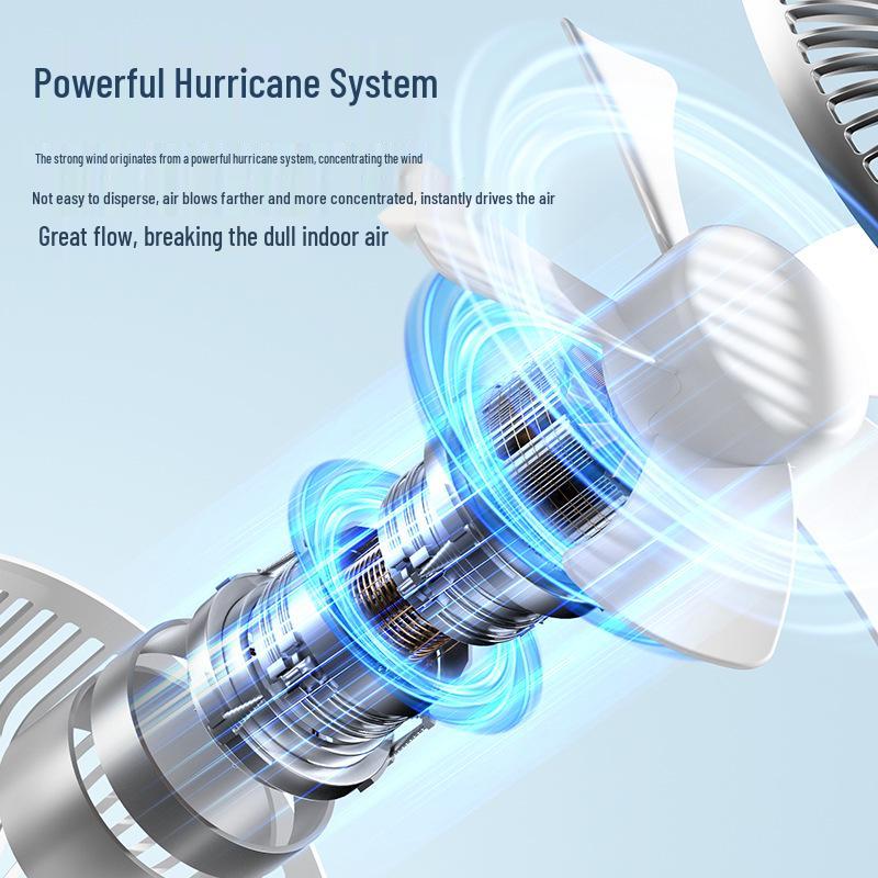 USB Rechargeable Oscillating Desktop Fan for Home & Office