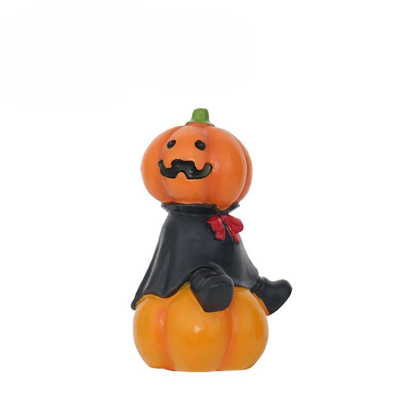 Halloween Decorations - Cute Owl, Bat, Pumpkin, Ghost Resin Craft Figurines - Party Small Gifts