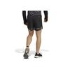 Adidas Reflective Stripe Logo Print Elastic Waist Straight Leg Shorts Men shorts Black HN0791