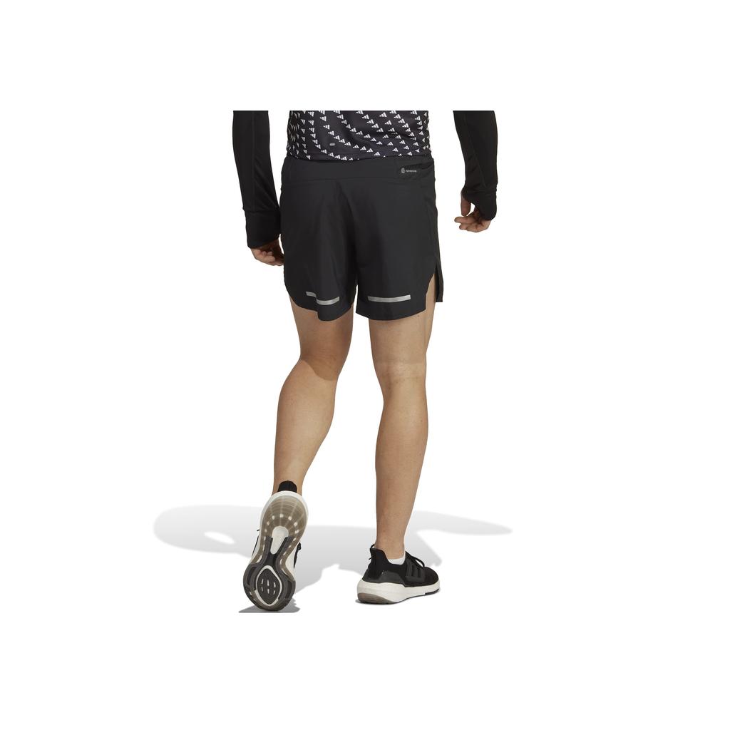 Adidas Reflective Stripe Logo Print Elastic Waist Straight Leg Shorts Men shorts Black HN0791