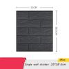 35*38.5cm 3D Wall Sticker Self Adhesive Panel Living Room Background Brick Waterproof Wallpapers Mural Bedroom DIY Decorative