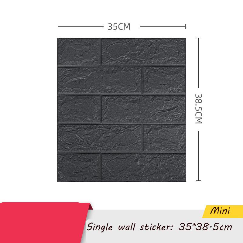 35*38.5cm 3D Wall Sticker Self Adhesive Panel Living Room Background Brick Waterproof Wallpapers Mural Bedroom DIY Decorative
