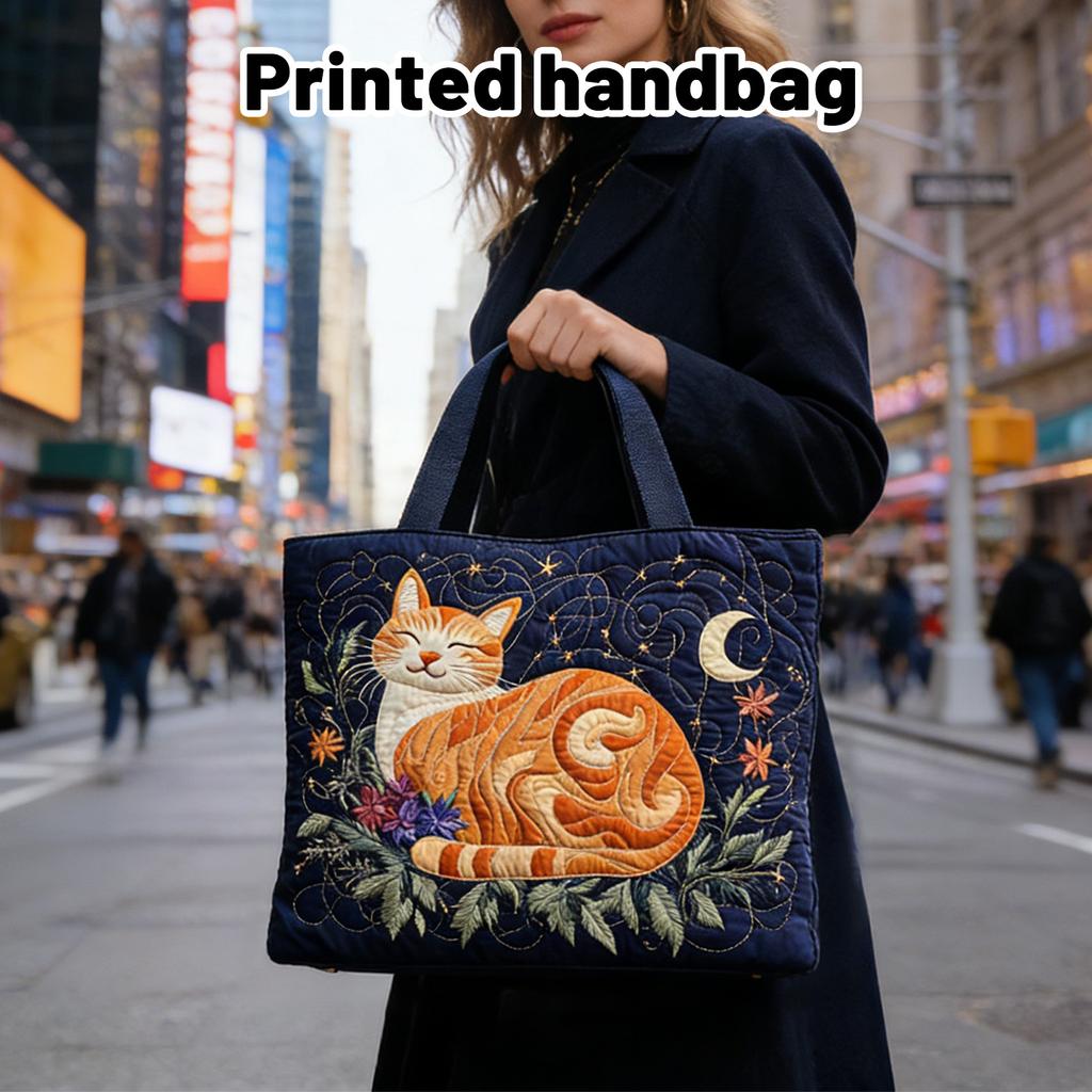 3D Printed Handbag With Ladypattern; Canvas Shoulder Bag Weighing 300 Grams