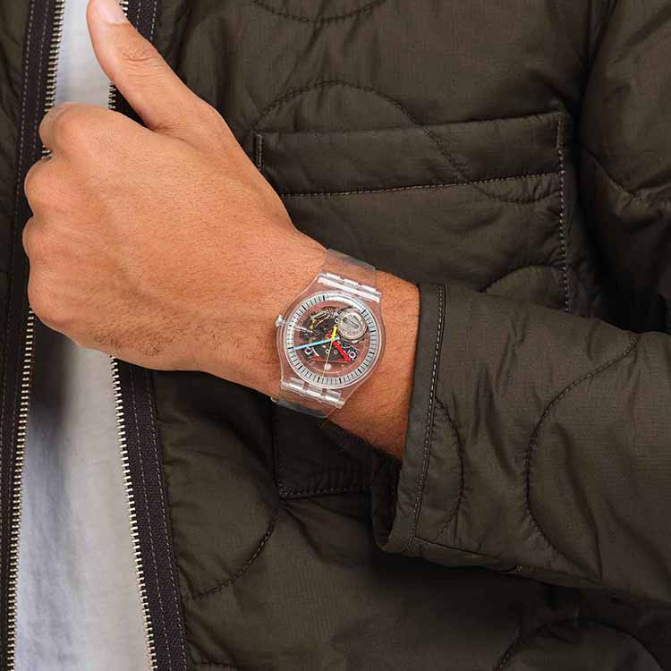 SWATCH Unisex Gent Series Skeleton Watch SO29K100 SO29K100