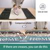 Luxury Greek Key Border Area Rug, Black  White Meander Pattern Floor Mat, Non-Slip Low-Pile Washable Carpet for Home Decor