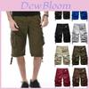 Shorts Cargo Militares de Combate e Caminhada Estilosos para Homens Com Múltiplos Bolsos Funcionais
