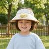 Cartoon Children Fan Hat Breathable Cooling Sunshade Hat Fashion Sunscreen Empty Top Hat  Camping