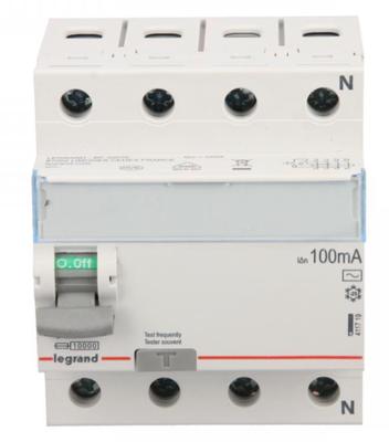 Differential Circuit Breaker 4P 63A 0.1A Type Ac P304 Tx3 411719
