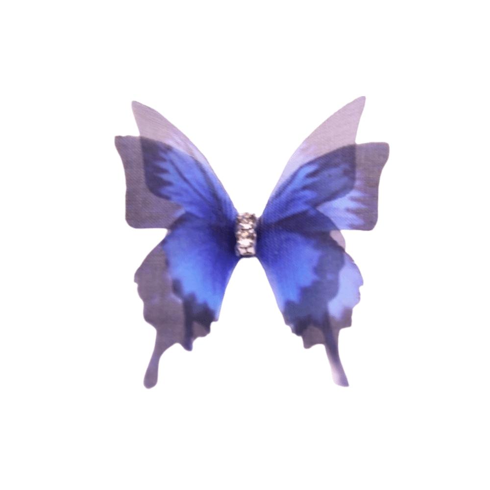 50 ks 3D šifonové vyšívané nášivky motýlů Oblečení Šicí nášivka Svatební doplňky do vlasů