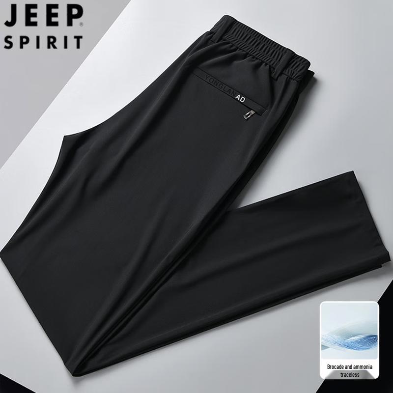 JEEP SPIRIT Men's Loose Straight Fit Casual Pants
