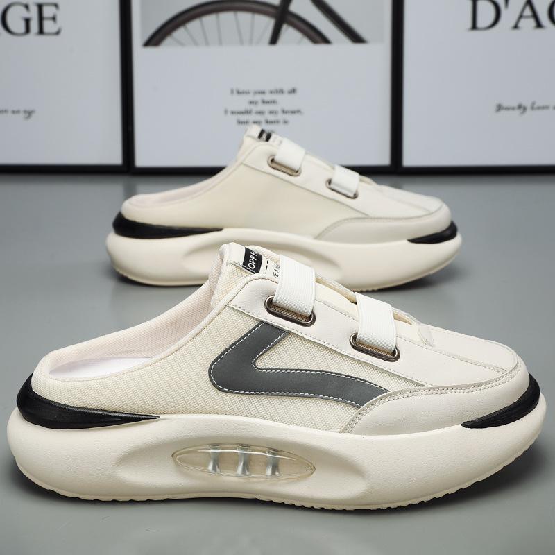 

Мода 2024 Лето Новые Модные Баотоу Полушлепанцы Удобные Дышащие Сетчатые Туфли Модные Полушлепанцы на Толстой Подошве 44 бежевый