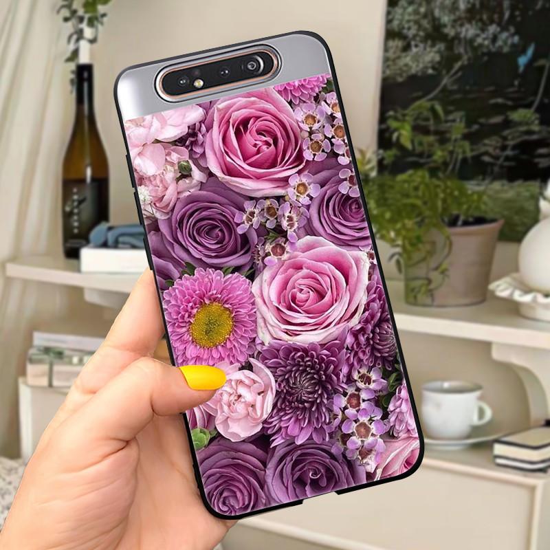 

Case For Samsung A80 Case Soft Silicone Cartoon Back Cover For Samsung Galaxy A80 GalaxyA80 A 80 A805 Fundas shell Black coque Galaxy A80