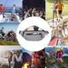 Reflective Waist Bag with Headphone Jack Zipper Closure Pockets Design Multi-purpose Style Belt Bag Running Accessory