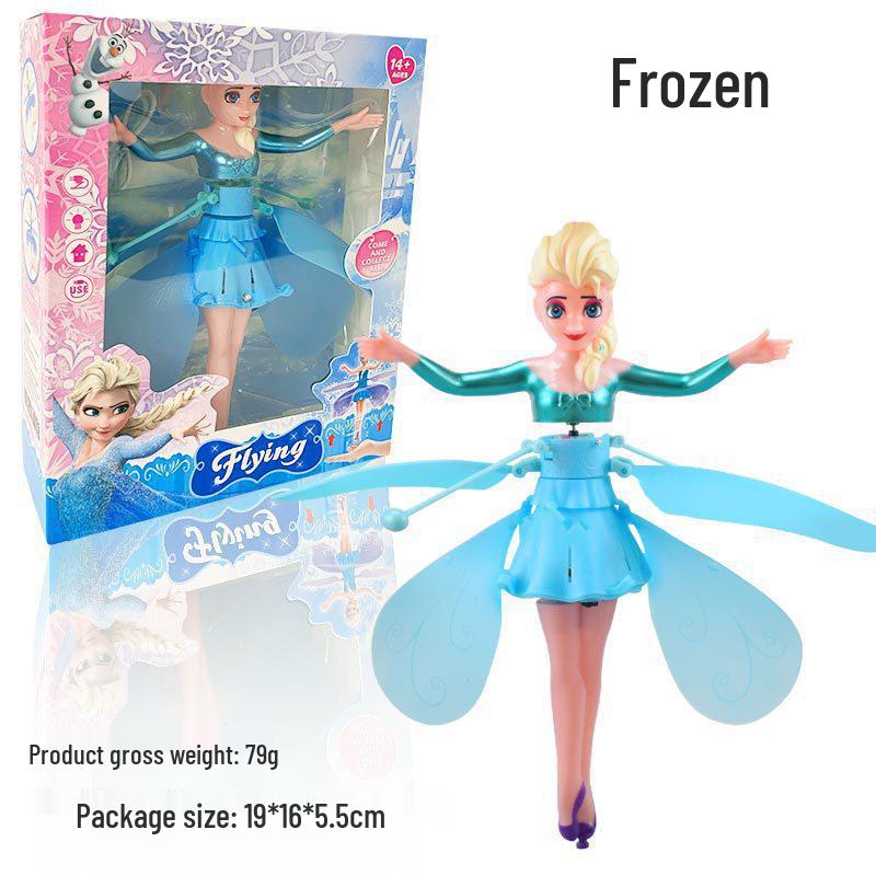 Gesture-Controlled Light-Up Hovering Flying Doll Toy
