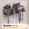 Toothbrush and Hairdryer Storage Rack