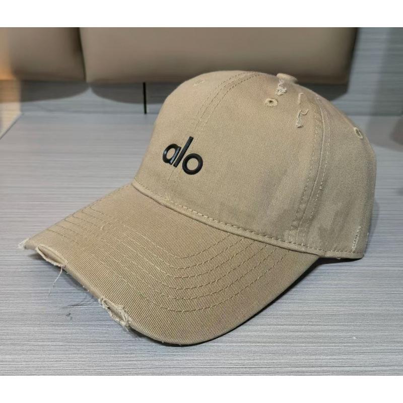 WEN-july Alo Letter Baseballpet Geborduurde Baseballpet Mannen En Vrouwen Lente En Zomer Pet Met Brede Rand Die Klein Gezicht Laat Zien Adjustable kaki