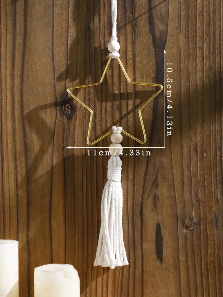 1 Stück Goldener Stern Mond Ramadan Hängende Ornamente Eid Mubarak Froher Ramadan muslimische Dekoration Ramadan Kareem Feiertagsdekorationen