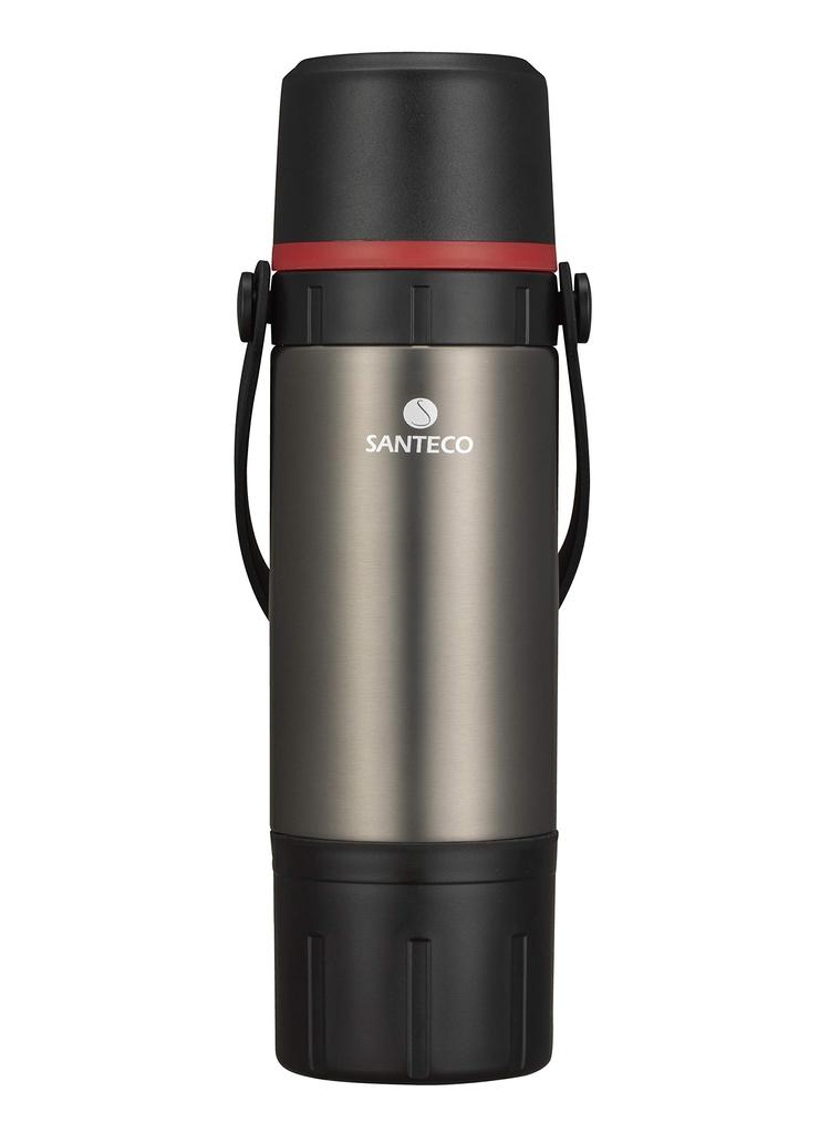 CB Japan KAFE with Vacuum Insulated Stainless Steel Includes Coffee Drip Set Bottle, SANTECO, Black, 650ml, Cup, Bottle,