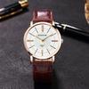 KINGNUOS Fashion Rose Gold Roman Numerals Belt Watch Men's Belt Watch