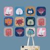 Seamless Cartoon Adhesive Wall Hooks: No-Drill Kitchen & Bathroom Organizer