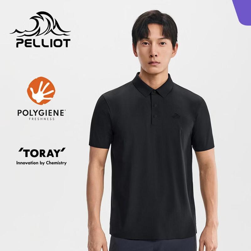 PELLIOT Men's Outdoor Quick-Dry Short Sleeve Polo