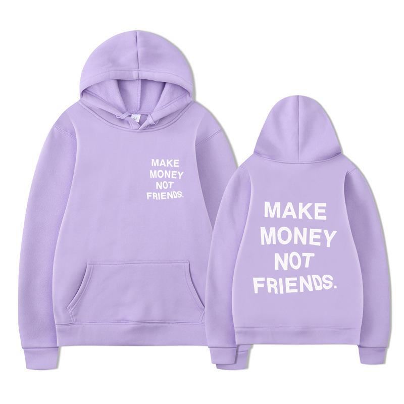 Autumn Men'S Wear Make Money Not Friends Printed Sweater, Hoodie Men