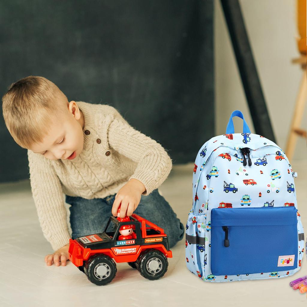 Mygreen Backpack for A4 and School Ambulance Light Blue Kids, Girls, Size, Lightweight, Kindergarten, Preschool, Entrance, Design,