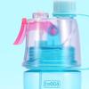 Water Spray Bottle Clear Scale 600ml Large Capacity Plastic for Sports Hiking Picnic Sky Blue