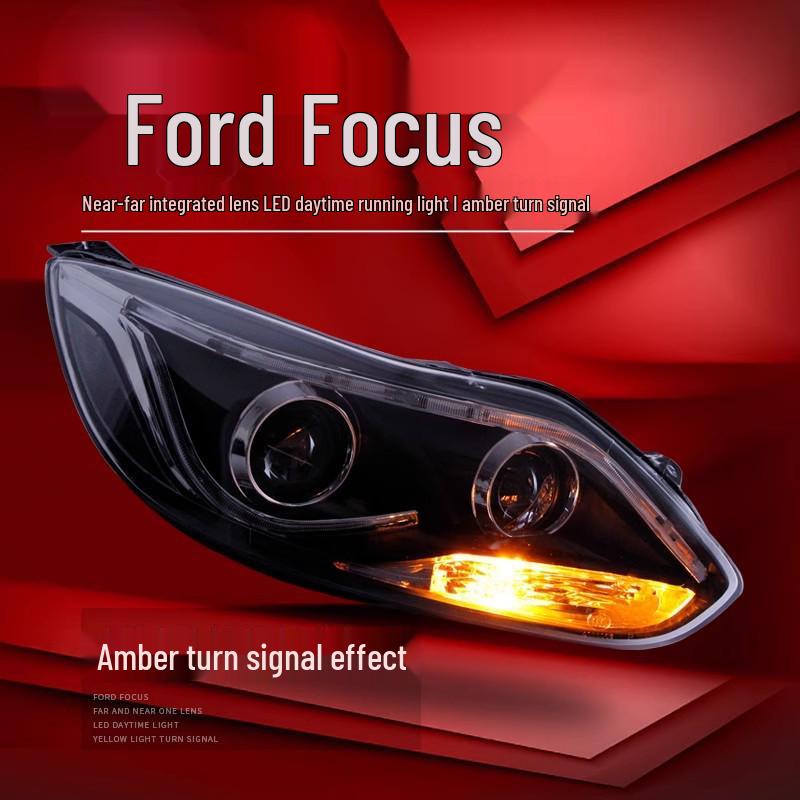 12-14 Ford Focus LED DRL Bi-Xenon Projector Headlight Assembly