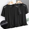 Men's Ice Silk Quick-Dry Short Sleeve Tee