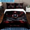 3PCS Dark Knight Rising Bedding Set,Including 1pc Duvet Cover And 2pcs Pillowcases Perfect for Bedroom, Dormitory, Fan Christmas Gift
