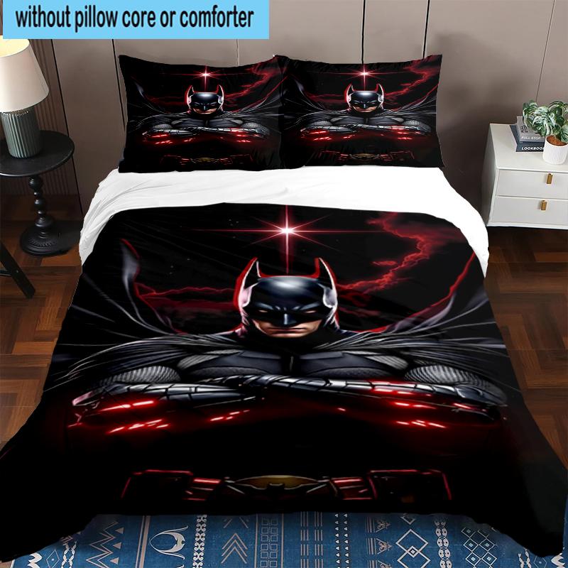 3PCS Dark Knight Rising Bedding Set,Including 1pc Duvet Cover And 2pcs Pillowcases Perfect for Bedroom, Dormitory, Fan Christmas Gift