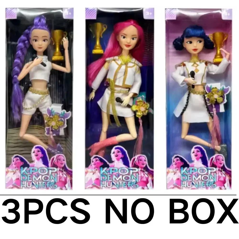 Kpop Demon Hunters  Doll Toys Action Figure Rumi Mira Zoey Princess Baby Girl Doll Plastic DIY Toy for Girls&&