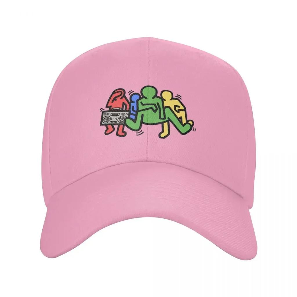 K.I.D.S. Haring Baseball Cap Birthday Big Size Hat Fishing Hat Woman Men's