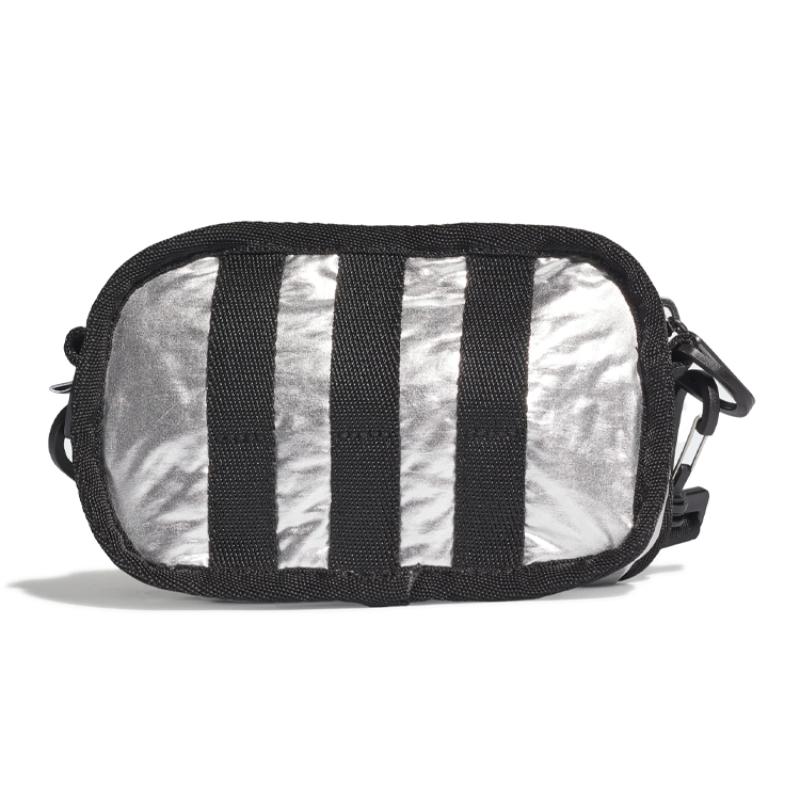 Adidas Originals Nylon Fabric Shoulder Bag, Crossbody Bag, Handbag, Clutch Mini Unisex Silver Adidas GF3190