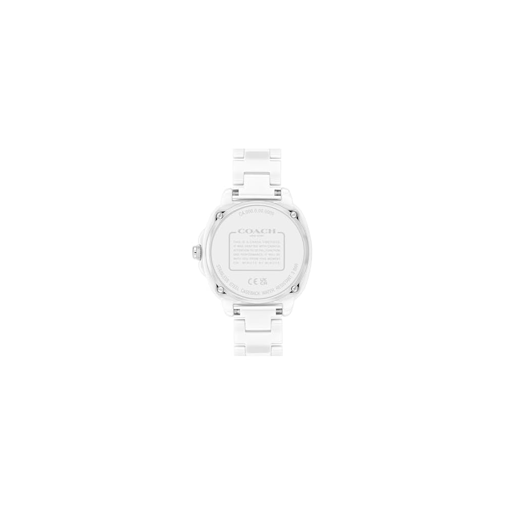 Coach Kitt Women's Watch White Dial Ceramic Strap 14504401
