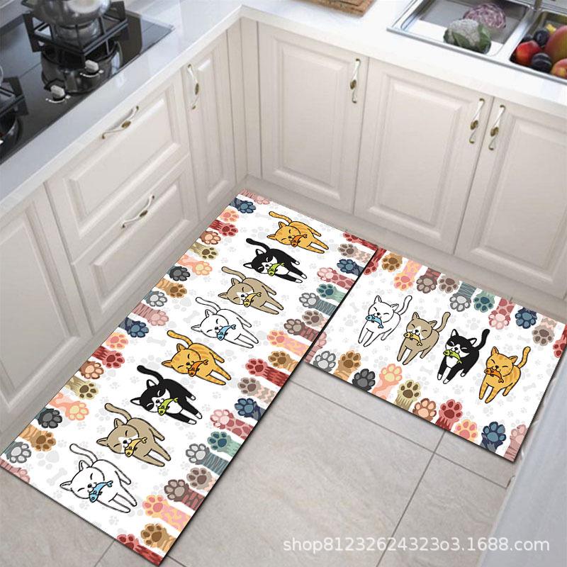 Non-Slip, Waterproof Kitchen Mats: Dirt-Resistant, Washable Floor & Door Mats, Oil-Proof, Absorbent Carpet