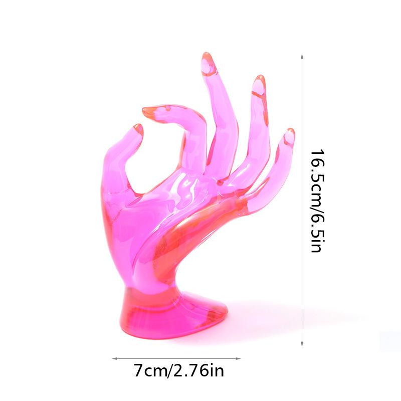 1PC Resin Material Transparent Bracelet Display Exquisite Jewelry Display Stand Home Decoration 16.5x7cm